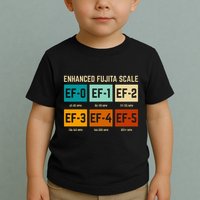Enhanced Fujita Scale Tornado For Retro Storm Chaser Toddler T-Shirt