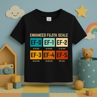 Enhanced Fujita Scale Tornado For Retro Storm Chaser Toddler T-Shirt