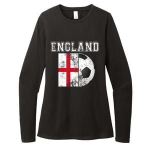 ENGLAND Flag  Soccer Futbol Football  Womens CVC Long Sleeve Shirt