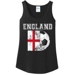 ENGLAND Flag  Soccer Futbol Football  Ladies Essential Tank