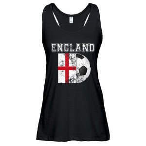 ENGLAND Flag  Soccer Futbol Football  Ladies Essential Flowy Tank