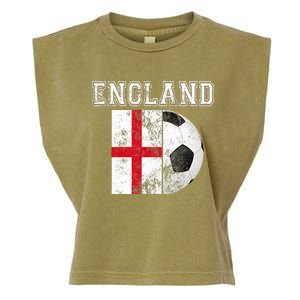 ENGLAND Flag  Soccer Futbol Football  Garment-Dyed Women's Muscle Tee