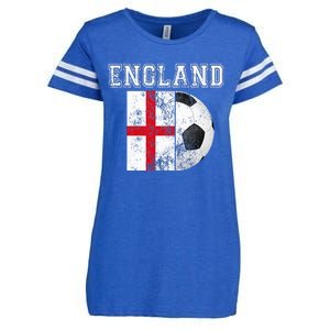 ENGLAND Flag  Soccer Futbol Football  Enza Ladies Jersey Football T-Shirt