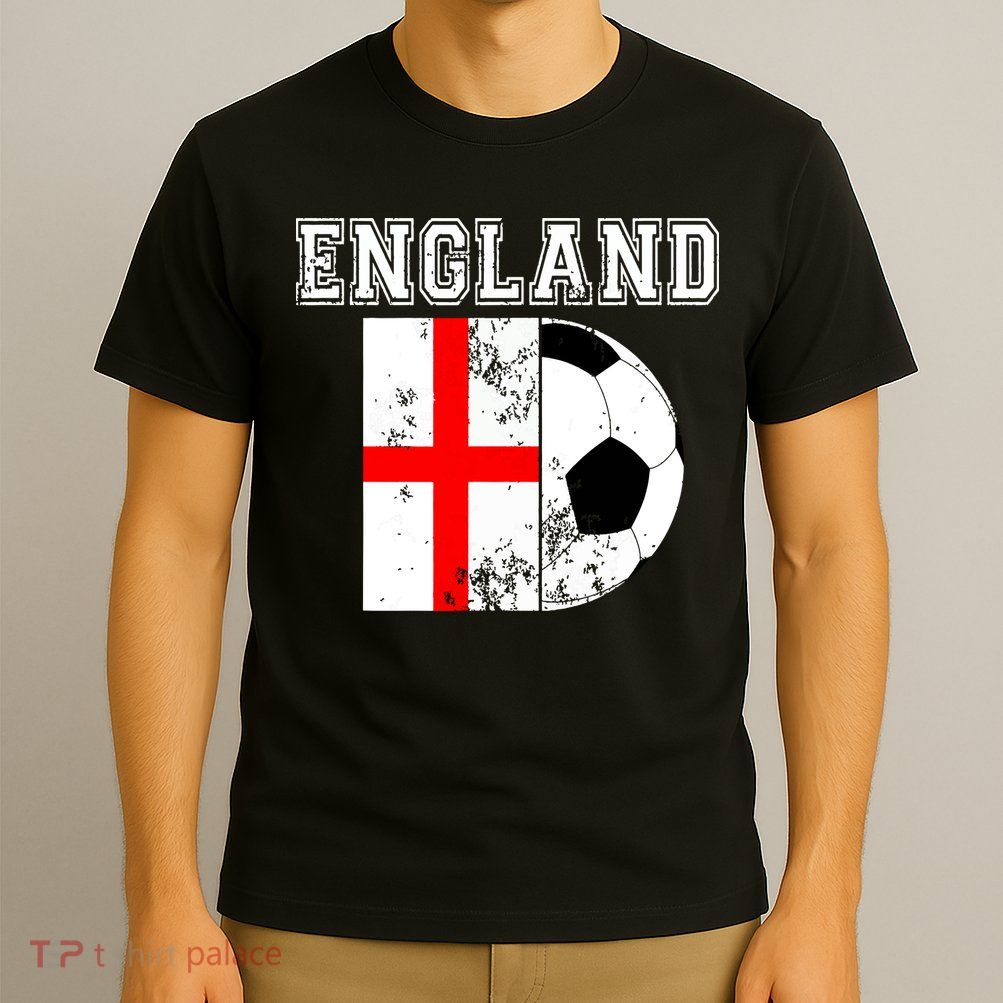 England Flag Soccer Futbol Football T-Shirt
