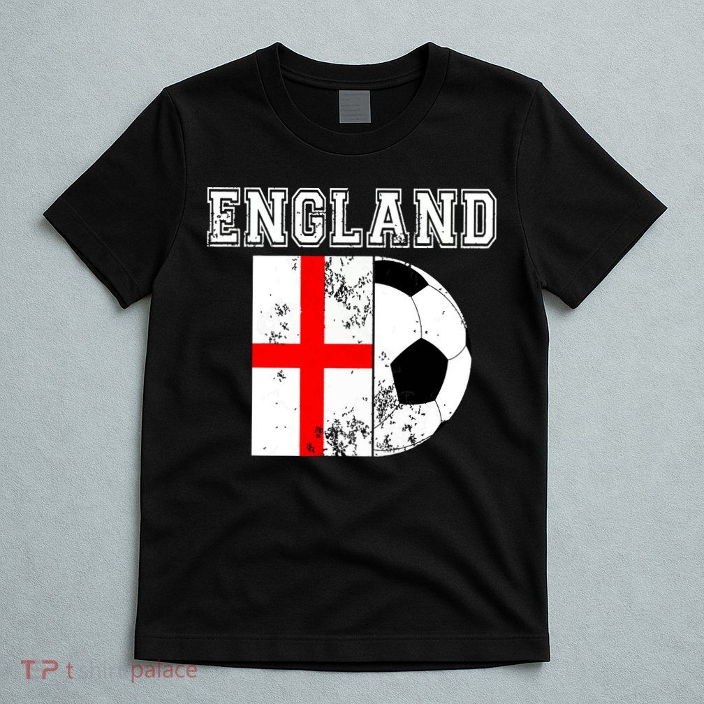 England Flag Soccer Futbol Football T-Shirt