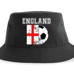 England Flag Soccer Futbol Football Sustainable Bucket Hat