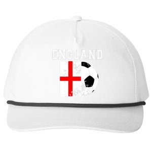 England Flag Soccer Futbol Football Snapback Five-Panel Rope Hat