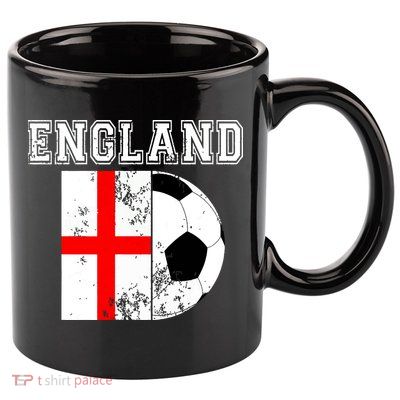 England Flag Soccer Futbol Football 11oz C Handle Ceramic Mug