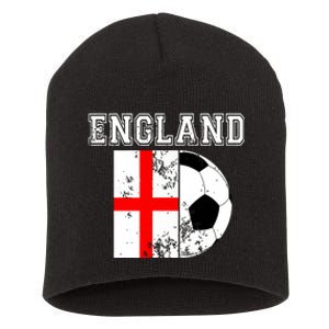 England Flag Soccer Futbol Football Short Acrylic Beanie