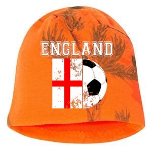 England Flag Soccer Futbol Football Kati - Camo Knit Beanie