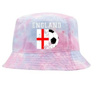 England Flag Soccer Futbol Football Tie-Dyed Bucket Hat