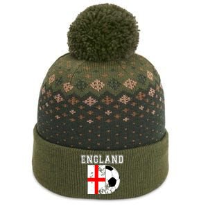 England Flag Soccer Futbol Football The Baniff Cuffed Pom Beanie