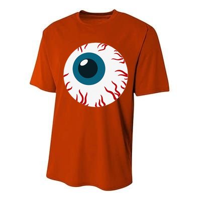 Eyeball Funny Spooky Scary Halloween Birthday Gift Women Performance Sprint T-Shirt