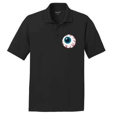 Eyeball Funny Spooky Scary Halloween Birthday Gift Women PosiCharge RacerMesh Polo