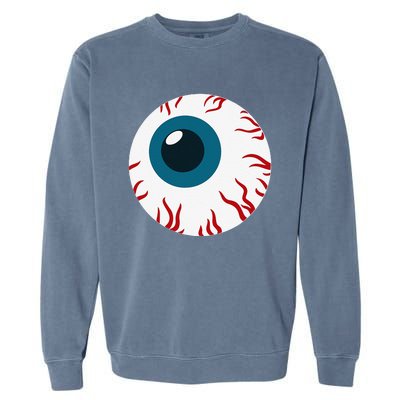 Eyeball Funny Spooky Scary Halloween Birthday Gift Women Garment-Dyed Sweatshirt