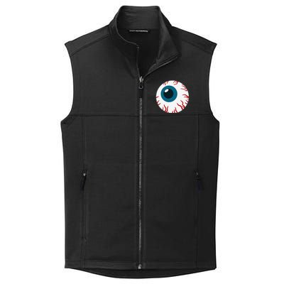 Eyeball Funny Spooky Scary Halloween Birthday Gift Women Collective Smooth Fleece Vest