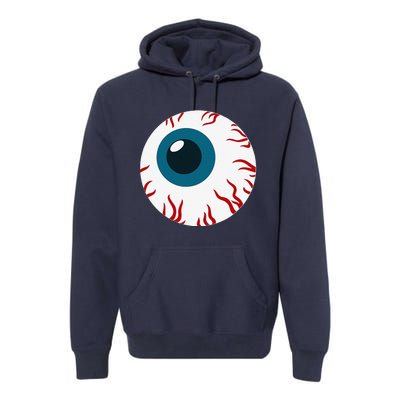 Eyeball Funny Spooky Scary Halloween Birthday Gift Women Premium Hoodie