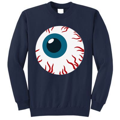 Eyeball Funny Spooky Scary Halloween Birthday Gift Women Tall Sweatshirt