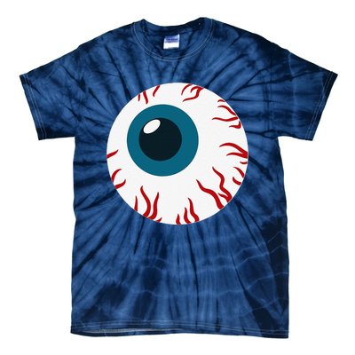 Eyeball Funny Spooky Scary Halloween Birthday Gift Women Tie-Dye T-Shirt