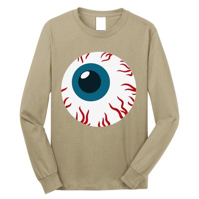 Eyeball Funny Spooky Scary Halloween Birthday Gift Women Long Sleeve Shirt