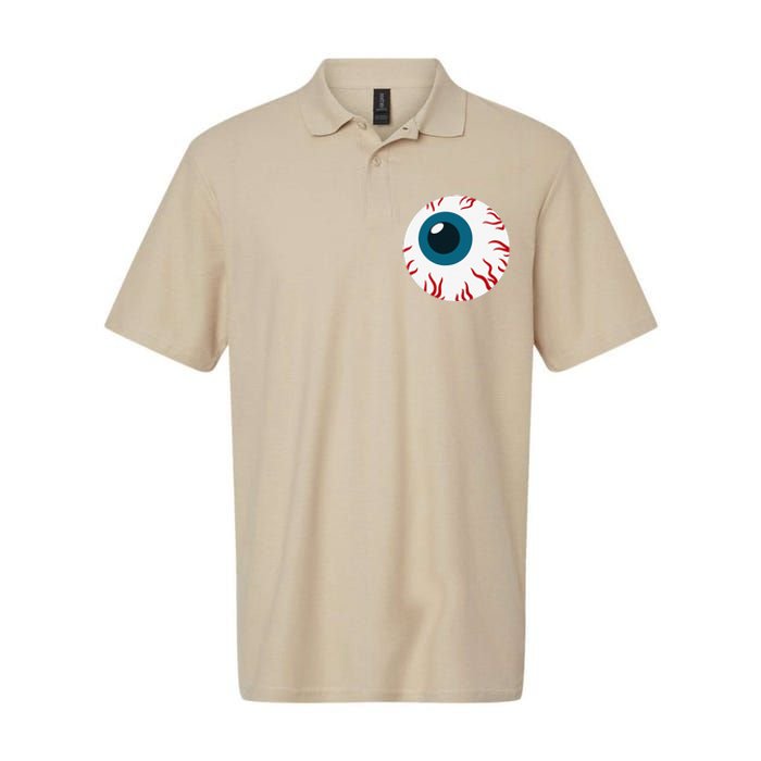 Eyeball Funny Spooky Scary Halloween Birthday Gift Women Softstyle Adult Sport Polo