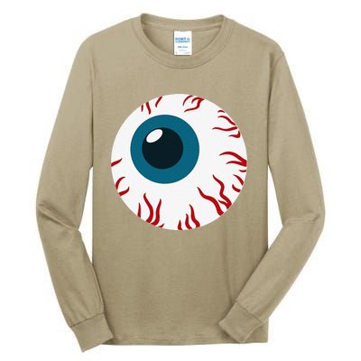 Eyeball Funny Spooky Scary Halloween Birthday Gift Women Tall Long Sleeve T-Shirt