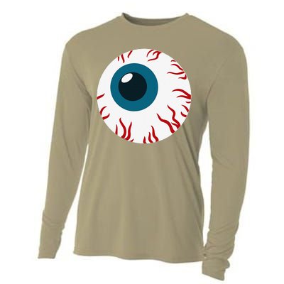 Eyeball Funny Spooky Scary Halloween Birthday Gift Women Cooling Performance Long Sleeve Crew