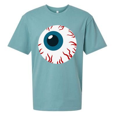 Eyeball Funny Spooky Scary Halloween Birthday Gift Women Sueded Cloud Jersey T-Shirt