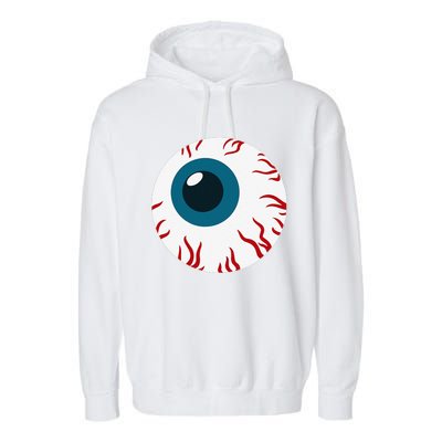 Eyeball Funny Spooky Scary Halloween Birthday Gift Women Garment-Dyed Fleece Hoodie