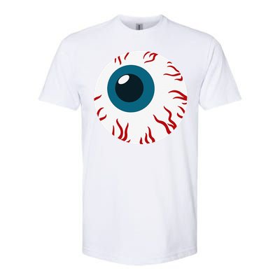 Eyeball Funny Spooky Scary Halloween Birthday Gift Women Softstyle CVC T-Shirt