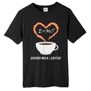 E=MC2 Funny Science Coffee Energy Milk Coffee Science Tall Fusion ChromaSoft Performance T-Shirt