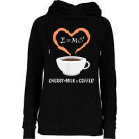 E=MC2 Funny Science Coffee Energy Milk Coffee Science Womens Funnel Neck Pullover Hood