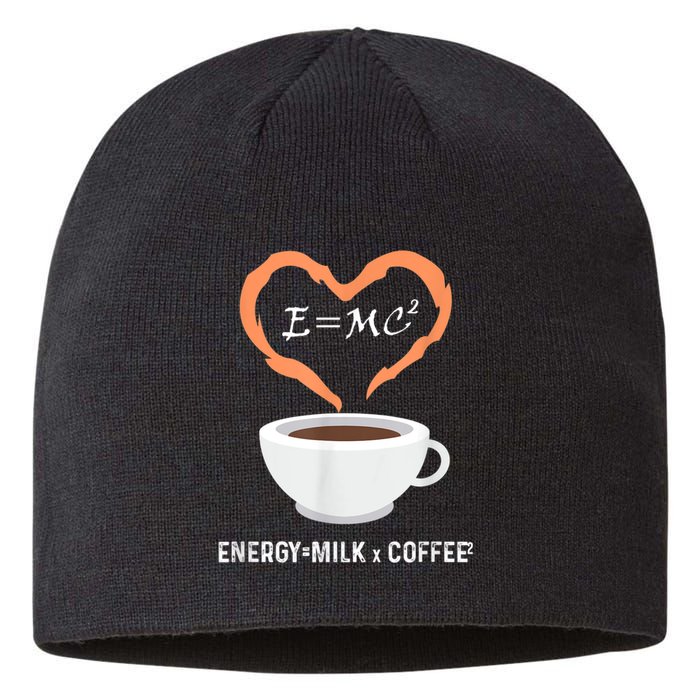 E=MC2 Funny Science Coffee Energy Milk Coffee Science Sustainable Beanie