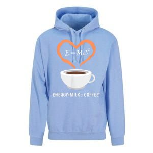 E=MC2 Funny Science Coffee Energy Milk Coffee Science Unisex Surf Hoodie