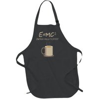 E=MC2 Funny Science Coffee Energy Milk Coffee Gift Full-Length Apron With Pockets