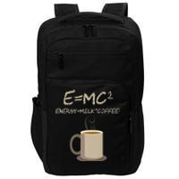 E=MC2 Funny Science Coffee Energy Milk Coffee Gift Impact Tech Backpack