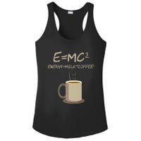 E=MC2 Funny Science Coffee Energy Milk Coffee Gift Ladies PosiCharge Competitor Racerback Tank