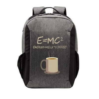 E=MC2 Funny Science Coffee Energy Milk Coffee Gift Vector Backpack