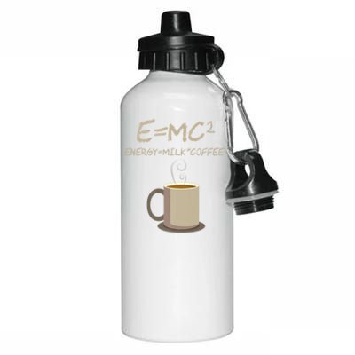 E=MC2 Funny Science Coffee Energy Milk Coffee Gift Aluminum Water Bottle