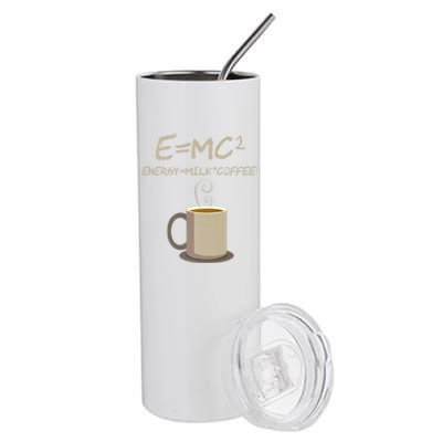 E=MC2 Funny Science Coffee Energy Milk Coffee Gift Stainless Steel Tumbler