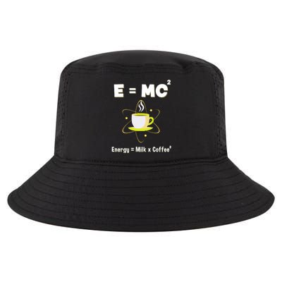 E=mc2 Funny Science Coffee Energy Milk Cool Comfort Performance Bucket Hat