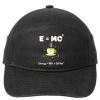 E=mc2 Funny Science Coffee Energy Milk 7-Panel Snapback Hat