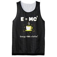 E=mc2 Funny Science Coffee Energy Milk Mesh Reversible Basketball Jersey Tank