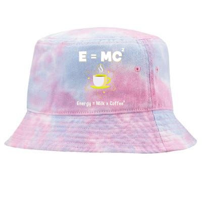 E=mc2 Funny Science Coffee Energy Milk Tie-Dyed Bucket Hat