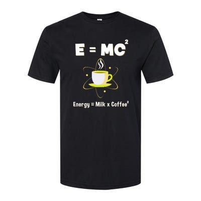 E=mc2 Funny Science Coffee Energy Milk Softstyle CVC T-Shirt