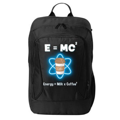 E=mc2 Funny Science Coffee Energy Milk City Backpack