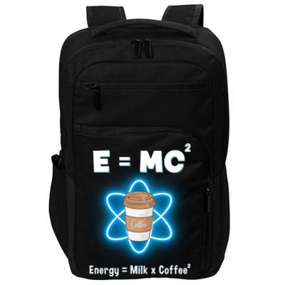 E=mc2 Funny Science Coffee Energy Milk Impact Tech Backpack