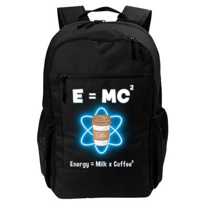 E=mc2 Funny Science Coffee Energy Milk Daily Commute Backpack