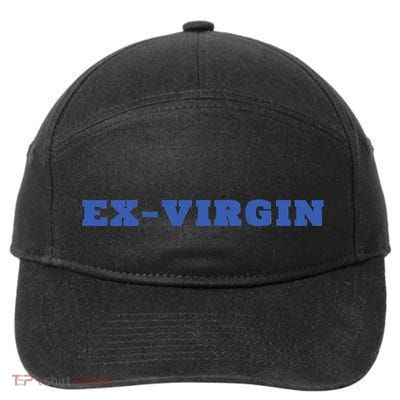 Exvirgin Funny Sarcastic Sayings 7-Panel Snapback Hat