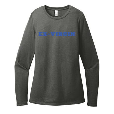 Exvirgin Funny Sarcastic Sayings Womens CVC Long Sleeve Shirt